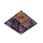 Orgonit Pyramid Amethyst med Livets Blomma