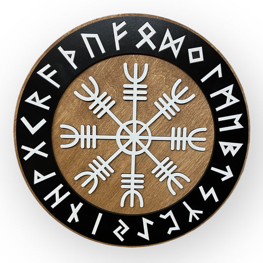 Deko Skylt "Viking Vegvisir" - Typ 2, Vers. 3