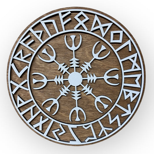 Deko Skylt "Viking Vegvisir" - Typ 4, Vers. 3