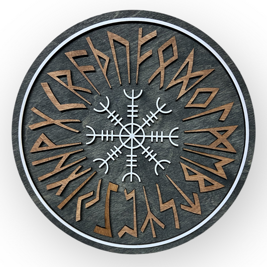 Deko Skylt "Viking Vegvisir" - Typ 1, Vers. 3