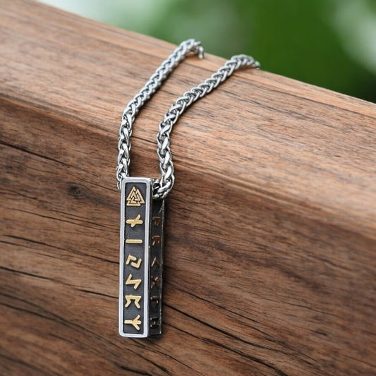 Halsband "Nordic Runes Bar" - olika färger